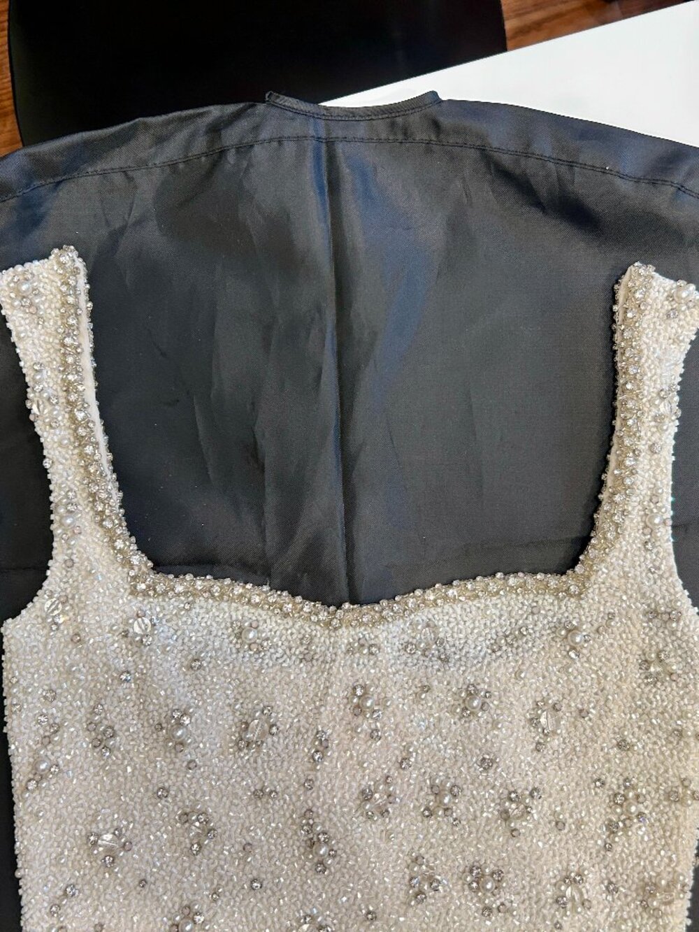Clio Peppiatt Bridal Crystal Mini Dress | Size M - Picture 5 of 15